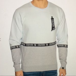 SOUL STAR SWEETSHIRT LIGHT BLUE/GREY SIZE S